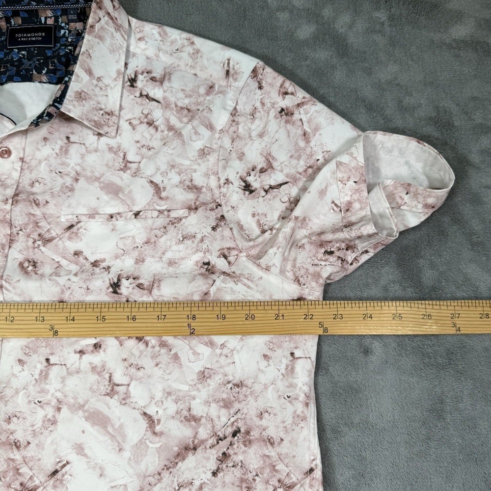 7Diamonds 4-Way Stretch Shirts Men's Large Spandex Silky Stretch Lot of 3 AOP - Picture 4 of 12
